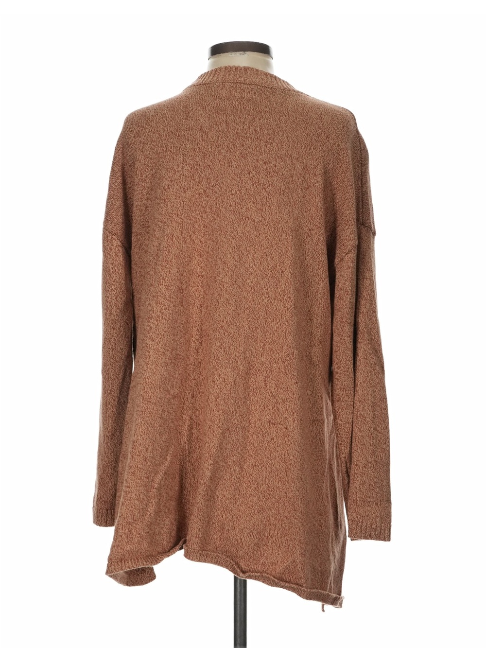 Free People Oversized Crewneck Sweater in Warm Rust - Picture 2 of 5